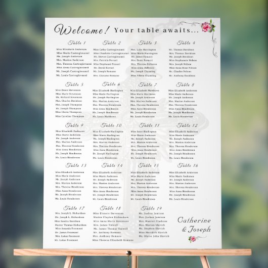 Katholische Hochzeitskarte der Rose Nuptial Acrylschild (Neutral)