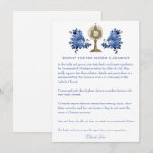 Katholische Hochzeitskarte Mitteilungskarte (Vorne/Hinten)