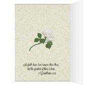 Katholische Hochzeitskarte Rosary Bride Groom Ange (Innen (Links))