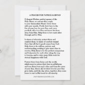 Katholische Hochzeitskarte Vielen Dank Dankeskarte (Rückseite)