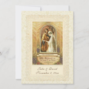 Katholische Hochzeitskirche/Empfang Einladung