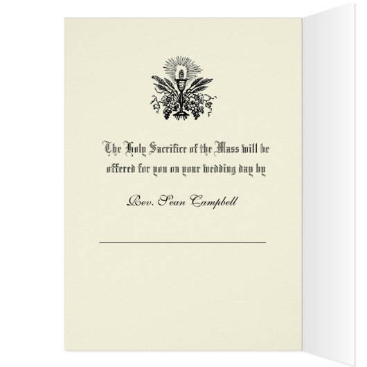 katholische Hochzeitsmesse mit Elegant (Innen (Links))