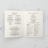 Katholische Hochzeitsmesse-Programm Karte (Innenseite)