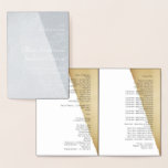 Katholische Hochzeitsprogramm Torn Sepia Retro New Folienkarte<br><div class="desc">Vorlage des katholischen geklappten Hochzeitsprogramms. Dieses katholische Hochzeitsprogramm erlaubt es Ihnen,  vier "Seiten" - beide Seiten des Papiers mit viel Text,  für eine katholische Zeremonie anzupassen. Fügen Sie eine schöne Schrift für eine Christliche Zeremonie und persönliche Botschaft hinzu. Geometrisches Design mit abgerissenen Sepi-Farben</div>