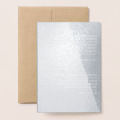 Katholische Hochzeitsprogramm Torn Sepia Retro New Folienkarte (Rückseite mit Umschlag)