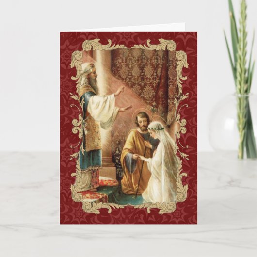 Katholische Hochzeitssonne Einladung (Vorderseite)