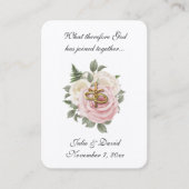 Katholische Hochzeitsstiftung Rose für Heilige Kar Visitenkarte (Vorderseite)