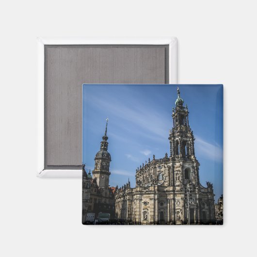 Katholische Hofkirche Dresden Magnet (Vorderseite/Rückseite)
