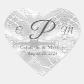 Katholische Imitate - Satin Mit Monogramm Herz-Aufkleber (Vorderseite)