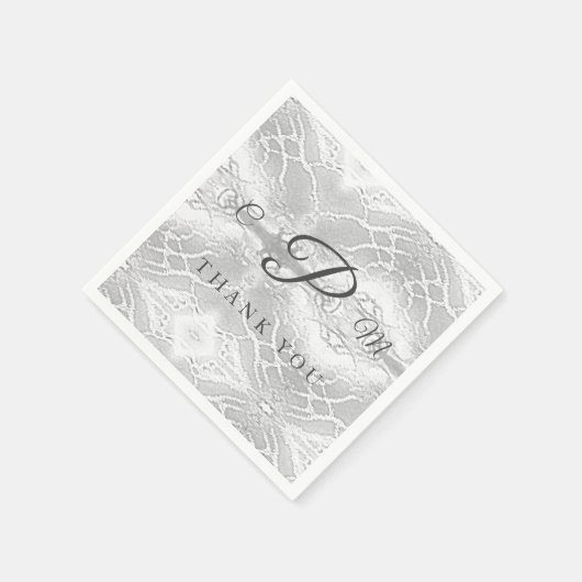 Katholische Imitate - Satin Mit Monogramm Serviette (Ecke)