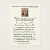 Katholische Jesus-Blumenbeerdigung (Rückseite)