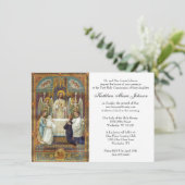 Katholische Jesus Erste Kommunion Einladungen (Stehend Vorderseite)