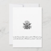 Katholische Jesus Erste Kommunion Einladungen (Rückseite)