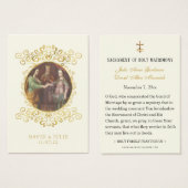 Katholische Joseph- und Mary-Wedgebet-Karte (Vorne & Hinten)