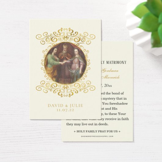 Katholische Joseph- und Mary-Wedgebet-Karte (Schreibtisch)