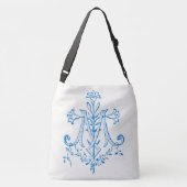 Katholische Jungfrau Mary Ave Maria auf Latein Tragetaschen Mit Langen Trägern (Rückseite)