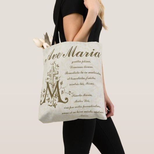Katholische Jungfrau Mary Ave Maria lateinisch Tasche (Von Nahem)