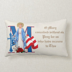 Katholische Jungfrau Mary Baby Jesus Religiöse ka Lendenkissen