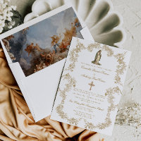 Katholische Jungfrau Mary Baroque Hochzeit Einladu