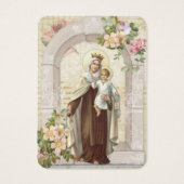 Katholische Jungfrau Mary Beerdigung Gedenkkarte (Vorderseite)