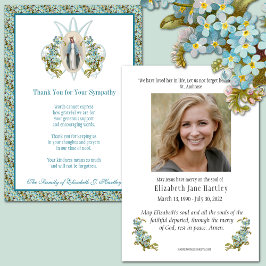 Katholische Jungfrau Mary Beileid Beerdigung Dankeskarte