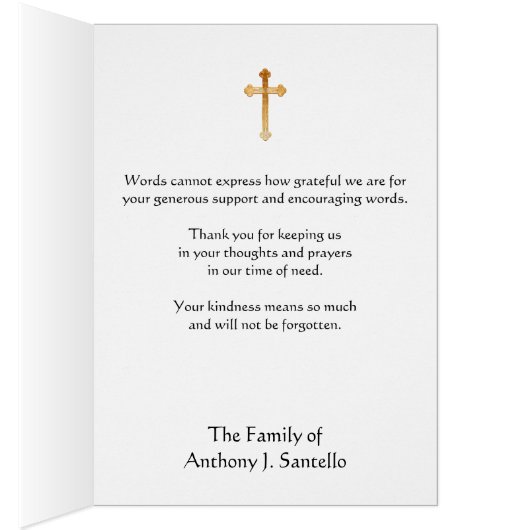 Katholische Jungfrau Mary danke Ihnen Beerdigung G (Innen (Rechts))