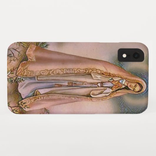 Katholische Jungfrau Mary Fatima Mosaic Religiöse Case-Mate iPhone Hülle (Rückseite (Horizontal))