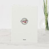 Katholische Jungfrau Mary Floral Geburtskarte Karte (Rückseite)