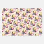 Katholische Jungfrau Mary Floral Religiöse Rose Geschenkpapier Set (Vorderseite 3)