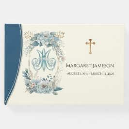 Katholische Jungfrau Mary Funerary Memorial Guest  Gästebuch
