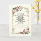 Katholische Jungfrau Mary Gebet Rosenrosen Karte (Gelbe Blume)