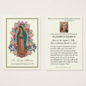 Katholische Jungfrau Mary Guadalupe Beerdigungskar (Vorne & Hinten)