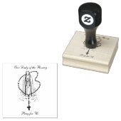 Katholische Jungfrau Mary Heilige Rosary Religima Gummistempel (Stempel)