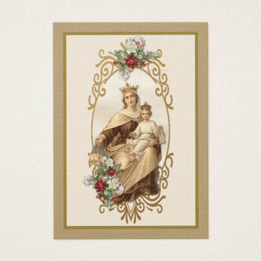 Katholische Jungfrau Mary Jesus Beerdigung Gebetsk (Vorderseite)