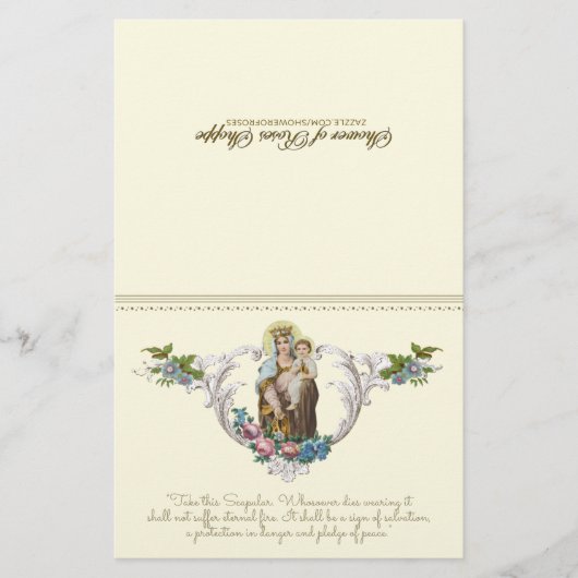 Katholische Jungfrau Mary Jesus Mount Carmel Relig (Vorderseite)