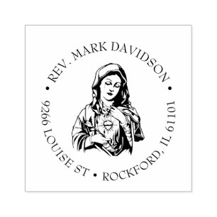 Katholische Jungfrau Mary Jesus Religious Rede Gummistempel