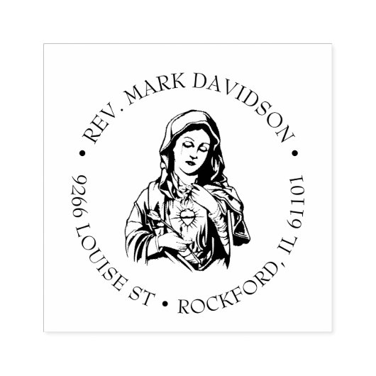 Katholische Jungfrau Mary Jesus Religious Rede Gummistempel (Prägung)