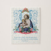 Katholische Jungfrau Mary Jesus Scripting Zitat Puzzle (Vertikal)