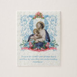 Katholische Jungfrau Mary Jesus Scripting Zitat Puzzle