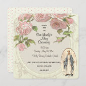 Katholische Jungfrau Mary kann krönendes Einladung (Vorne/Hinten)