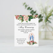 Katholische Jungfrau Mary kann religiöse Veranstal Einladung (Stehend Vorderseite)