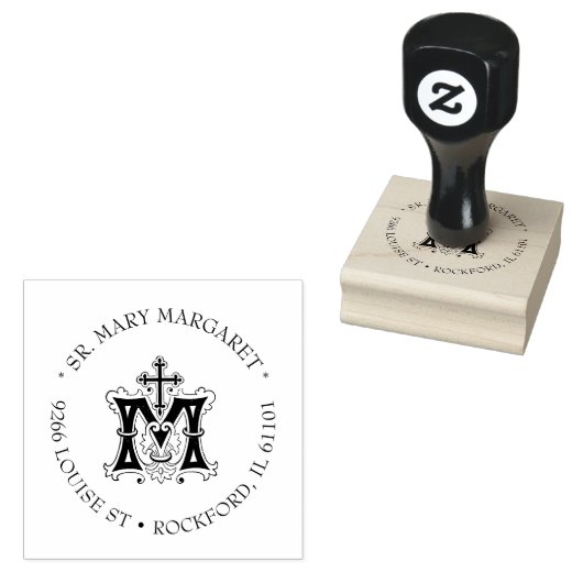 Katholische Jungfrau Mary Marian Symbol Religiöse Gummistempel (Stempel)