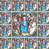 Katholische Jungfrau Mary Pfingsten Glass Aufkleber (Vorderseite)