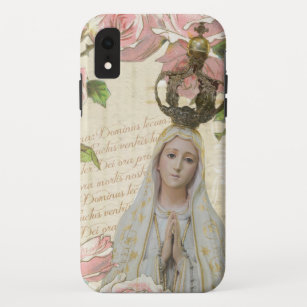 Katholische Jungfrau Mary Religima Fatima Floral Case-Mate iPhone Hülle