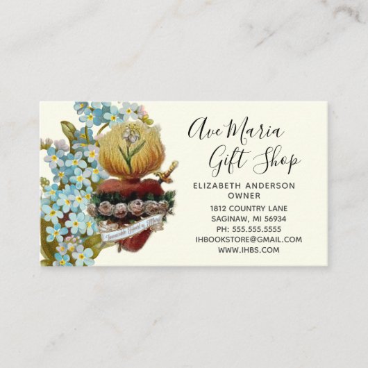 Katholische Jungfrau Mary Religious Christlich Bus Visitenkarte (Vorderseite)