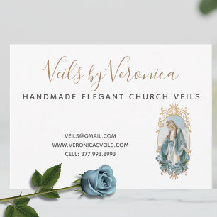 Katholische Jungfrau Mary Religious Christlich Bus Visitenkarte