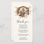 Katholische Jungfrau Mary Religious Condolence Dankeskarte (Vorne/Hinten)