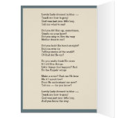 Katholische Jungfrau Mary Religious Gedicht Rose (Innen (Links))