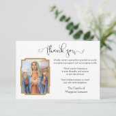 Katholische Jungfrau Mary Vielen Dank Dankeskarte (Stehend Vorderseite)