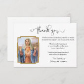 Katholische Jungfrau Mary Vielen Dank Dankeskarte (Vorne/Hinten)